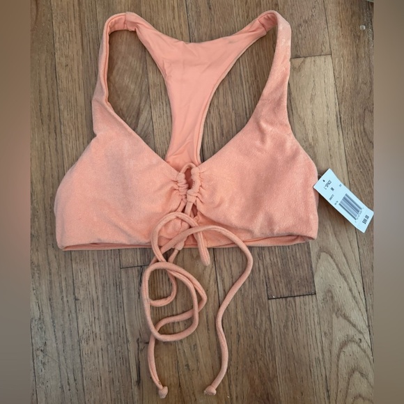 L*Space Dax Top in Pastel Orange Terrycloth - Picture 5 of 7